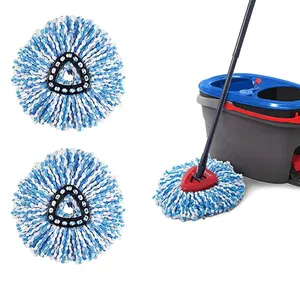 Low MOQ Microfiber Mops Head Pad Replacement Refills Floor Cleaning With Mop Bucket For O-Cedar V iledar EasyWring RinseClean