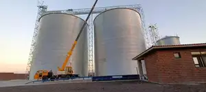 2000 5000 10000 टन गेहूं मक्का धान चावल भंडारण के लिए फ्लैट नीचे अनाज साइलो अनाज silos के लिए बिक्री