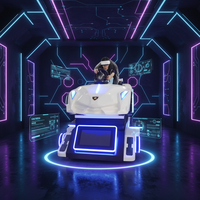 Équipement VR de parc d'attractions, simulateur de karting VR immersif, machine d'arcade de course à mouvement complet pour usage commercial