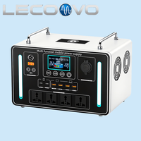 Station d'alimentation portable LECOOVO H1500S 1764WH avec charge solaire MPPT pour la sauvegarde à domicile et les appareils électroménagers