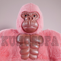 2025 nouvel an et noël à la mode jouer Anime King Kong canapé-lit gonflable gorille singe chaise ensemble pour la célébration de l'événement