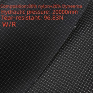 Tela Oxford Ripstop de Alta Presión Hidráulica 20000mm, <span class=keywords><strong>80</strong></span>% Nailon + <span class=keywords><strong>20</strong></span>% Dvneema - Product Image 2