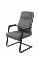 Vente directe d'usine, nouvelle chaise de bureau de direction en cuir PU, dossier moyen, pour conférences et visiteurs