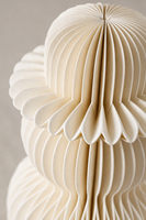 Bonhomme de neige en papier nid d'abeille 3D pliable sur mesure OEM 38x59cm avec chapeau haut de forme, centre de table ou de sol, accessoires de fête, direct usine