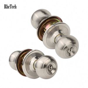 ชุดล็อคประตูแบบไม่ใช้กุญแจ WEKIS รุ่นทันสมัย ผลิตจากโลหะผสมสังกะสี พร้อมกุญแจ 3 ดอก ดีไซน์ทรงกลม สำหรับประตูทางเข้าภายในบ้าน - Product Image 6