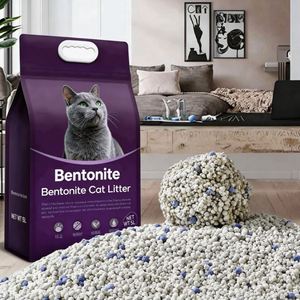 Free Samples BENJIE Flushable Eco-Friendly Highly <b>Absorbent</b> <b>Odor</b> Control 100% Natural Strong Clumping Bentonite Cat Litter 5L - Product Image 1