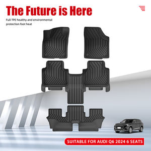 Alfombrilla de coche TPE para todo tipo de clima, alfombrilla antideslizante 3D para suelo de coche, revestimientos impermeables para coche, revestimientos de suelo fáciles de limpiar para <span class=keywords><strong>Audi</strong></span> Q6 2024 6 asientos - Product Image 2