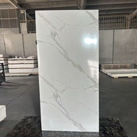 Plaque de marbre UV, panneau mural imperméable, panneau souple en pierre pour intérieur ou extérieur, panneau mural en PVC imitation marbre, panneau de douche