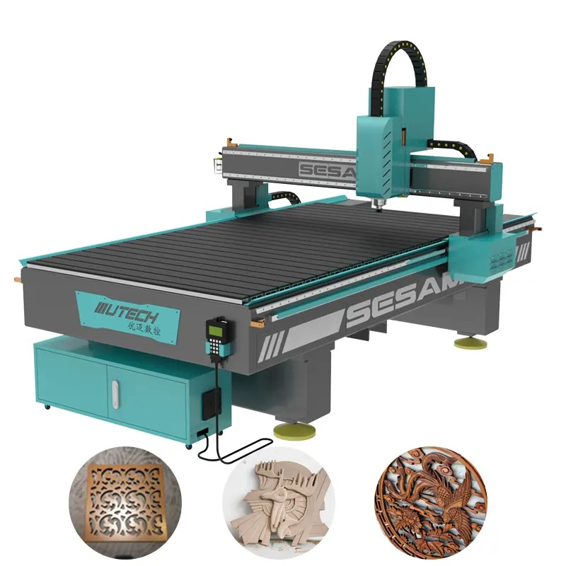 4 * 8ft otomatik 3d ağaç İşleme makinesi 3 eksen 1325 cnc ahşap router lineer atc ile mdf kesme ahşap mobilya kapı yapımı için