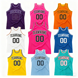 Chaleco de baloncesto popular de nuevo diseño, uniforme de baloncesto número 23 cosido para hombre, suministro de fábrica - Product Image 5