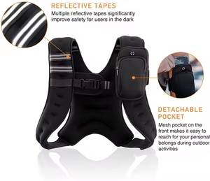 เสื้อเวทเวท 6LB/8LB/12LB/16LB/20LB/25LB/30LB สำหรับกีฬา ฟิตเนส ออกกำลังกาย เสริมสร้างความแข็งแรง สำหรับการวิ่งและออกกำลังกาย - Product Image 3