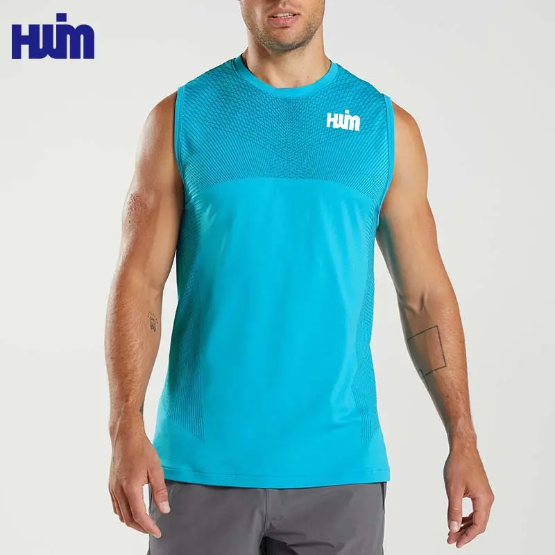 Men's Ice Silk Quick Dry Tank Top Body Shaper Compression T Shirts Custom Muscle Bodybuilding Gym Workout Vest For Men