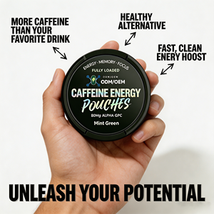 Pochettes de caféine 200mg L-Théanine Vitamine B6 Complément Énergie et Concentration Naturel à Base de Plantes Vente en Gros Direct Usine - Product Image 4
