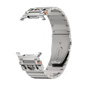 Huanlong สายนาฬิกาสแตนเลสสตีลแฟชั่นแบบบันไดระบายอากาศได้หรูหราพร้อมตะขอสำหรับสมาร์ทวอทช์ - Product Image 4