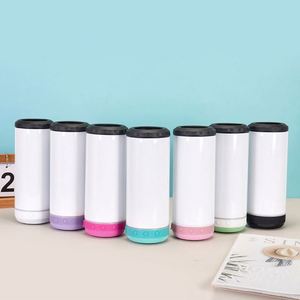 Gobelet isotherme 4-en-1 avec haut-parleur Bluetooth - 16 oz en acier inoxydable, écologique, cadeau d'affaires en gros - Product Image 1
