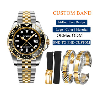 Oem Watches Custom Brand NH34 Movement <b>Automatic</b> Mechanical Luxury Stainless Steel Luminous <b>Wristwatches</b> Men - Product Image 1