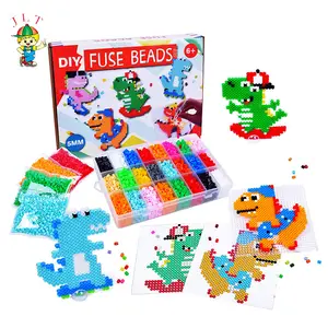 Cuentas de fusible coloridas de 5mm para niños, Kit de cuentas de fusible Eva en forma de Animal para empalmar, juguetes educativos, mezcla de abalorios
