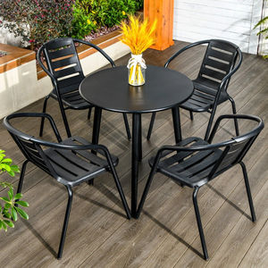 Tables et chaises <span class=keywords><strong>de</strong></span> <span class=keywords><strong>jardin</strong></span>, <span class=keywords><strong>de</strong></span> patio et <span class=keywords><strong>de</strong></span> cour, tables basses en acier carbone pour balcon, chaises en <span class=keywords><strong>PVC</strong></span> imperméables <span class=keywords><strong>de</strong></span> style nordique - Product Image 1