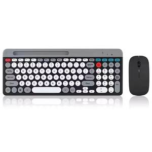 Combo Clavier Mécanique Gamer Rétroéclairé RVB 79 Touches <span class=keywords><strong>Sans</strong></span> <span class=keywords><strong>Fil</strong></span> 2.4G <span class=keywords><strong>Ensemble</strong></span> Clavier <span class=keywords><strong>Souris</strong></span> pour Jeux Informatiques USB - Product Image 1