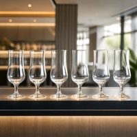 Verre à boisson élégant et haut de 395 ml, idéal pour les smoothies superposés, parfait pour les banquets de mariage, les hôtels, les cafés, vente en gros