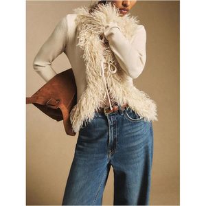 Cárdigan Corto Personalizado para Mujer con Lazo Delantero, Suéter de Punto con Cuello en V, Manga Larga, Estilo Casual Otoñal - Product Image 1
