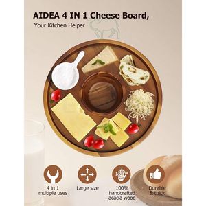 Customized Acacia Wood <b>Plate</b> Tray <b>Snack</b> <b>Plate</b> Wooden Dinner Acacia Wood <b>Plates</b> Set for Kitchen - Product Image 2