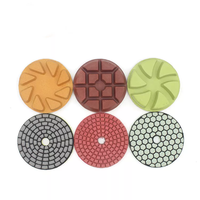 Tampons de sol vente directe tampons de polissage diamant tampons de résine de polissage de béton outils pour pierre marbre 100mm 4 pouces 10mm épaisseur