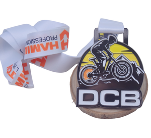 Medallas Personalizadas para Carreras de Bicicleta de Montaña para el Desafío Cura Brochero en <span class=keywords><strong>Argentina</strong></span>, Medallas de Ciclismo y Deportes Extremos con Cinta - Product Image 2