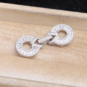 อุปกรณ์ทำเครื่องประดับมุก DIY เงินแท้ S925 ชุบแพลตตินัม สร้อยคอ สร้อยข้อมือ แบบแถวเดี่ยว แถวคู่ ตัวล็อค-อุปกรณ์ประกอบเครื่องประดับ - Product Image 4