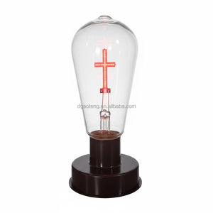 علبة بطارية بإضاءة LED ذات أجواء دينية، مصباح LED على شكل صليب يعمل بتيار مستمر 3 فولت، مصباح LED على شكل صليب طراز ST64 - Product Image 4