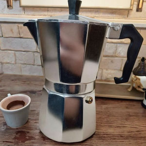 直供莫卡壶意大利铝八角形咖啡壶现代设计标志可定制 - Product Image 1