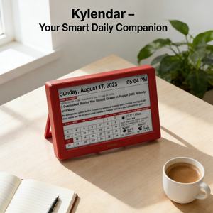 7-дюймовый смарт-календарь с E-Ink экраном для защиты глаз, синхронизация праздников 43 стран на разных языках для глобальных бизнес-команд - Product Image 4