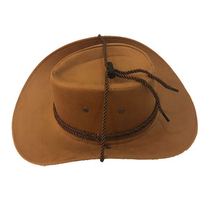 หมวกคาวบอยตะวันตกปรับได้หมวกขับขี่กันแดดปรับได้หมวกเฟอร์เทียมหลากสีสำหรับกลางแจ้งแคมป์ปิ้งไรเดอร์ - Product Image 2