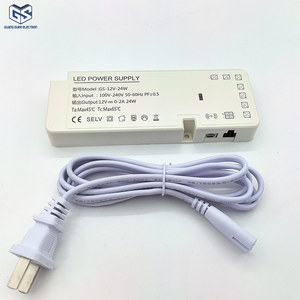 Adjustable 7 Dupont Ports LED Driver <strong>12V</strong>/24V 24W Switching Power Supply <strong>Adapter</strong> for Furniture Cabinet Plug-In DC for Lighting - Product Image 2