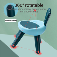 Chaises pour enfants modernes, portables, écologiques, durables, en plastique, avec des oreilles de lapin, confortables et élégantes, pour l'école, la maison, le salon, la chambre à coucher