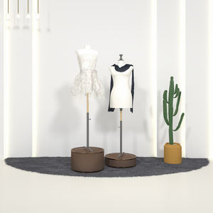 Nouveau style, mannequin de vêtements pour femmes rotatif à 360 degrés, support avec éclairage LED, vitrine, armoire de salon turque pour vêtements - Product Image 2