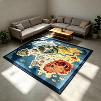 Tapis tufté personnalisé en forme de carte de jeu, tapis de sol décoratif pour salle de jeu vidéo, tapis de forme irrégulière pour chambre de gamer