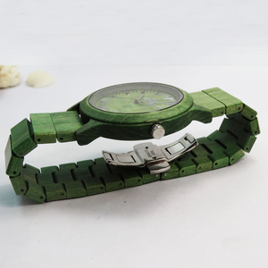 <span class=keywords><strong>Montre</strong></span> en <span class=keywords><strong>bois</strong></span> teint couleur verte vente en gros <span class=keywords><strong>pas</strong></span> <span class=keywords><strong>cher</strong></span> de haute qualité unique spécial <span class=keywords><strong>montre</strong></span> de mode pour hommes femmes OEM - Product Image 5