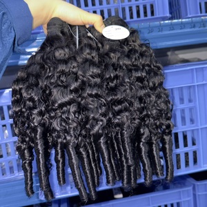 Estensioni di Capelli Vergini Vietnamiti Grezzi in Bulk, <span class=keywords><strong>100</strong></span> Grammi, Colore Naturale, Lusso all'Ingrosso, Lisci e Ricci - Product Image 1