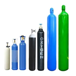 Nachfüllbare ISO9809-3 20L 30L 40L 50L 60L 70L 80L Industrie gasflasche N2/Stickstoff O2/Sauerstoff CO2/H2/Wasserstoff flaschen