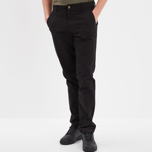 กางเกงชิโนผ้าแคนวาสทรงตรงแบบเรียบง่ายสำหรับผู้ชาย สวมใส่สบายในชีวิตประจำวัน ระบายอากาศได้ดี เป็นมิตรกับสิ่งแวดล้อม ทรงลำลอง - Product Image 2