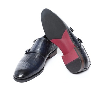 Chaussures habillées pour hommes, classiques, élégantes, décontractées, faites à la main, en cuir souple, bout pointu, chaussures de bureau formelles décontractées - Product Image 4