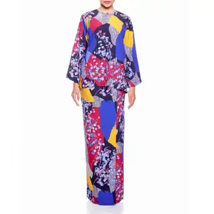 Hot Selling Women's Lingerie Islamic Clothing Abaya Dot Indonesian Kebaya Modern Malaysia Clothes Vietnam Baju Kurung