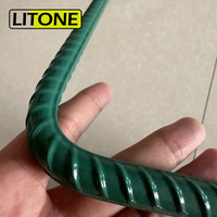 Ligne de production de revêtement en poudre entièrement automatique pour barres d'armature en fer LITONE, contrôle PLC, pulvérisation électrostatique, fours de cuisson/séchage CE