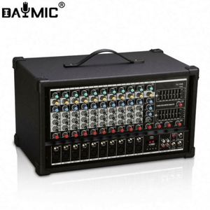 Consola Mezcladora Digital OEM de 6, 8, 10 y 12 Canales, Sonido Profesional con Amplificador de Potencia para DJ, Hogar, KTV y Espectáculos - Product Image 1