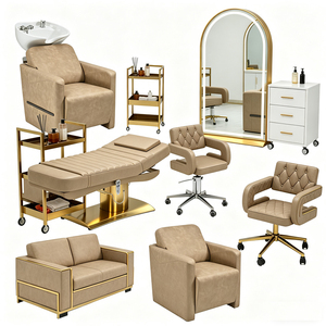 Ensemble de mobilier de salon de luxe, fauteuil de coiffure hydraulique, équipement complet pour salon de coiffure - Product Image 1