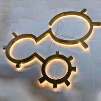 Lettres en acier inoxydable personnalisées avec éclairage rétroéclairé, signalisation lumineuse facile à installer, décoration murale, lettres lumineuses