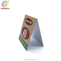 Support de Menu vierge Support de carte de Menu Support de publicité Support d'affichage Présentoir de signe de Table