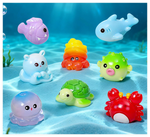 Dibujos animados <span class=keywords><strong>criaturas</strong></span> brillantes miniatura juguetes de resina luminosa 3D Mini muñeca figurita para chico niños bolsa ciega sorpresa adorno de la suerte - Product Image 4