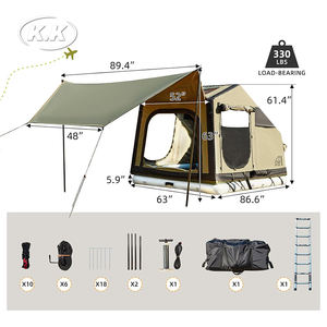 Kawagebo Kamp (KK) 7.2' X 5.3' Gonflable 3.5 ㎡   Tente de toit multifonctionnelle pour SUV en tissu extensible - Product Image 6